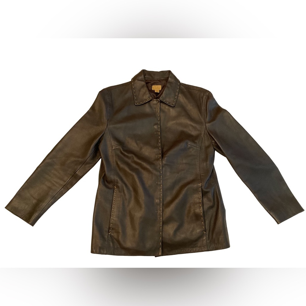 Caslon Women’s Dark Brown Button Up Jacket Size Petite Medium